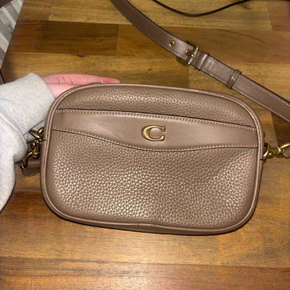 Coach Tan Leather Crossbody Bag